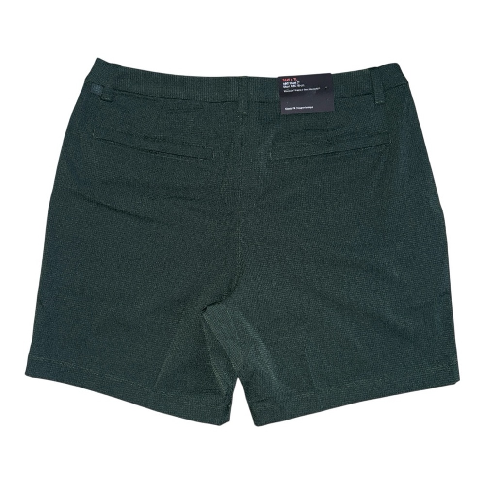 Lululemon ABC Classic-Fit Short 7” WovenAir Rainforest Green Size 34 NWT - Picture 2 of 3